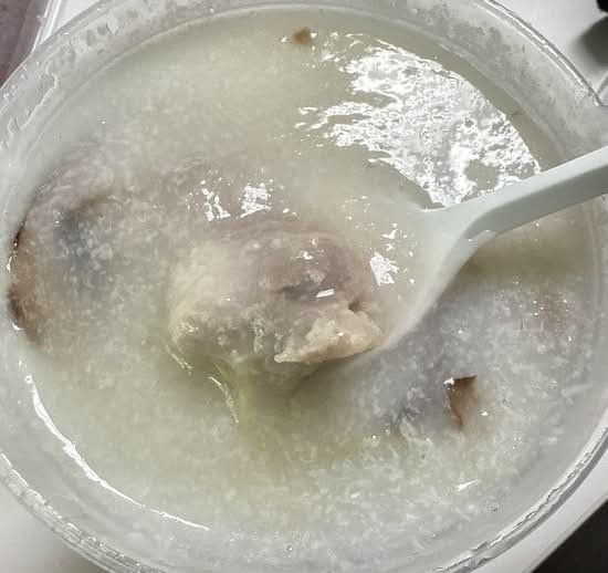 48.Abalone, Shiitake Mushroom, Chicken Ball Congee 鲍鱼香菇鸡球粥